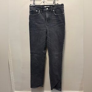 Madewell Perfect Vintage Jean in a washed black denim
